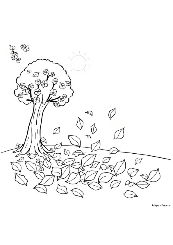 Fall Leaves Coloring Pages For Toddlers