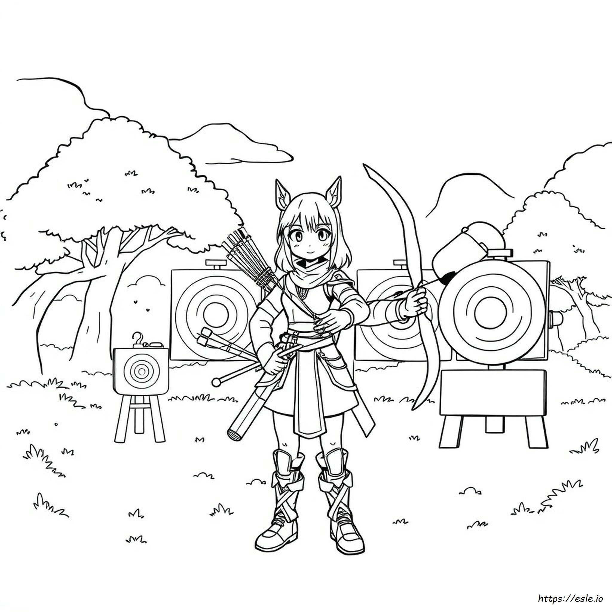 Ganyu Coloring Page - Printable for Kids