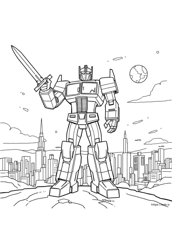 Transformers Da Colorare Disegni Transformers 5 Optimus Prime Da Colorare E Stampare