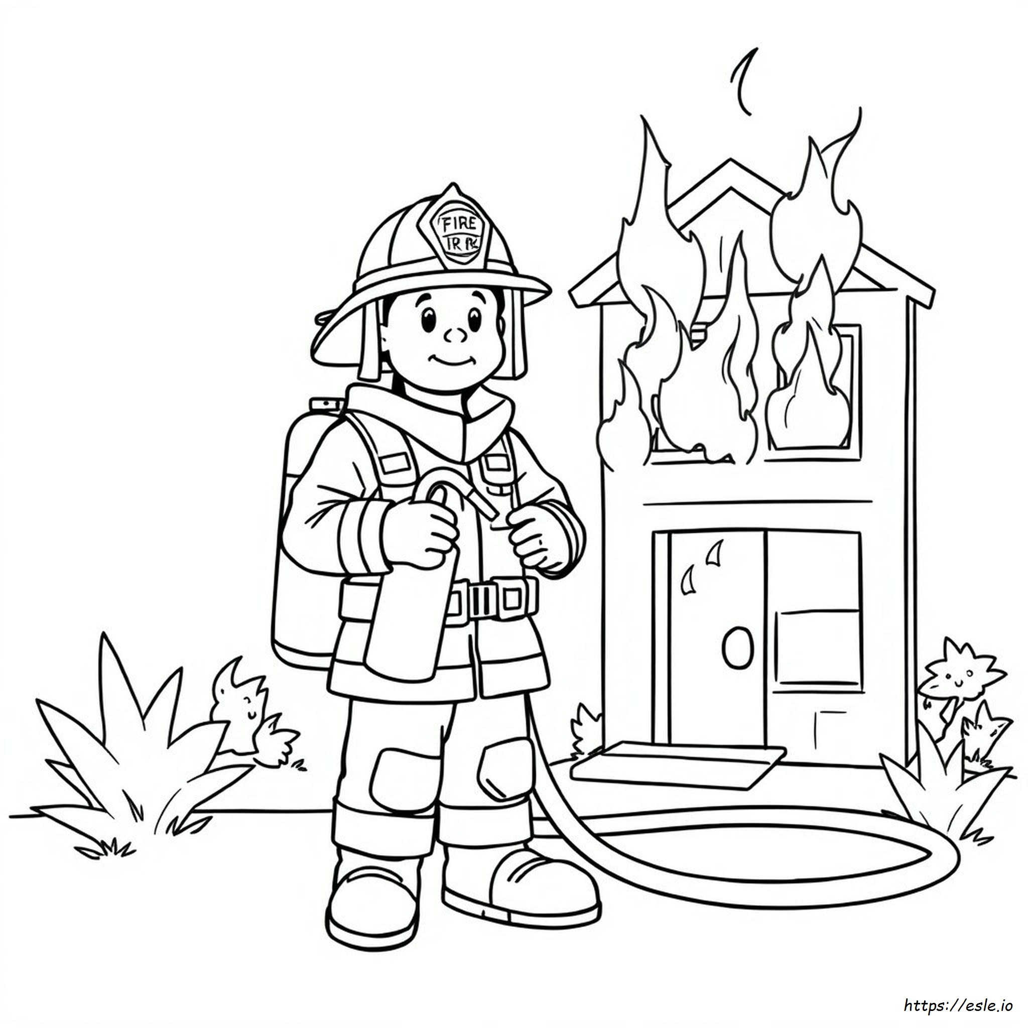 Fire Prevention Coloring Pages Printable