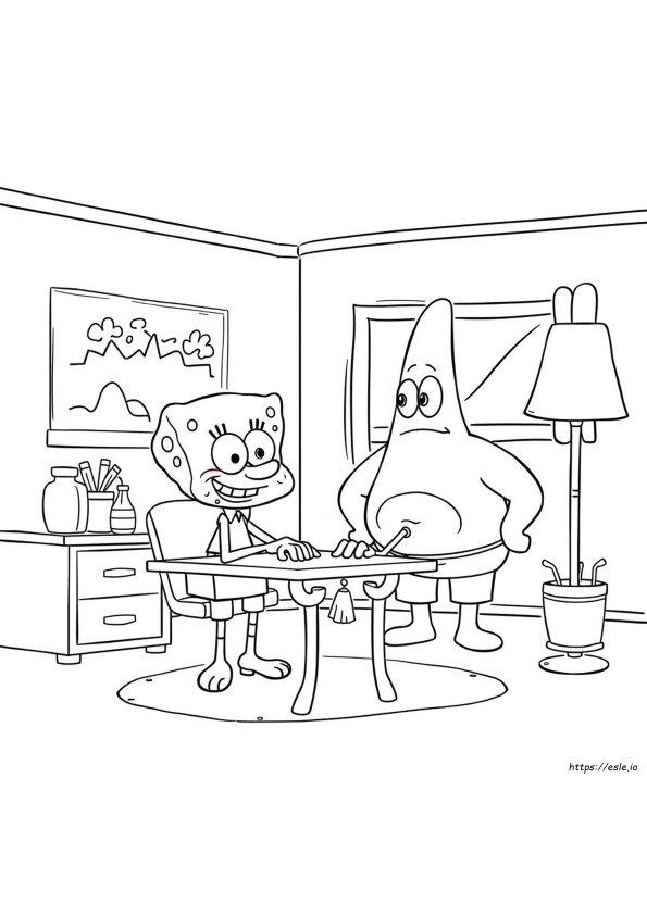 Calamardo Bob Esponja Páginas Para Colorear