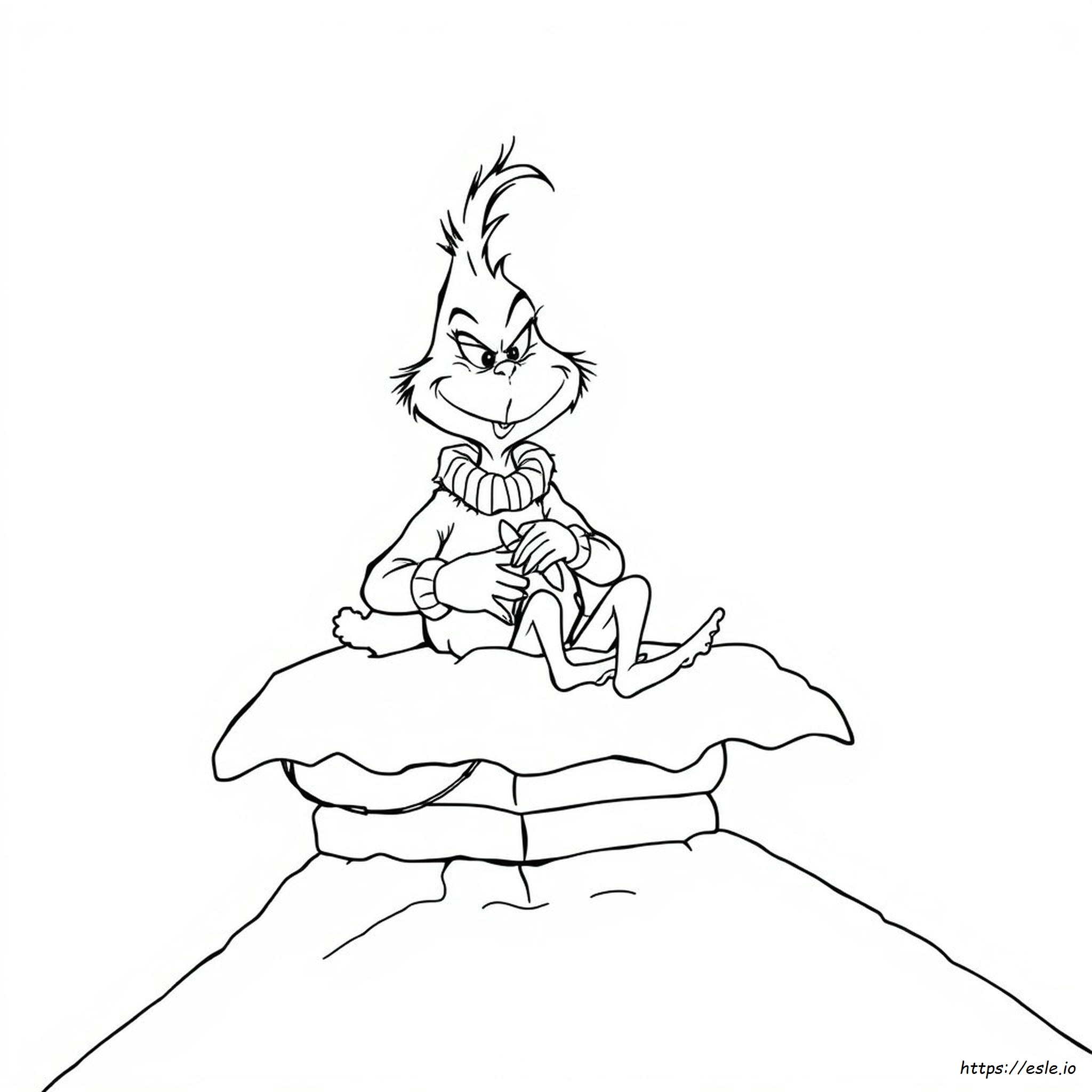 Gambar Mewarnai The Grinch Untuk Dicetak