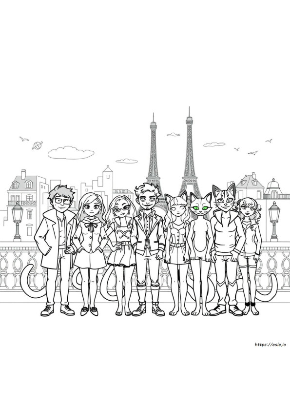 Miraculous Da Colorare Tutti I Personaggi