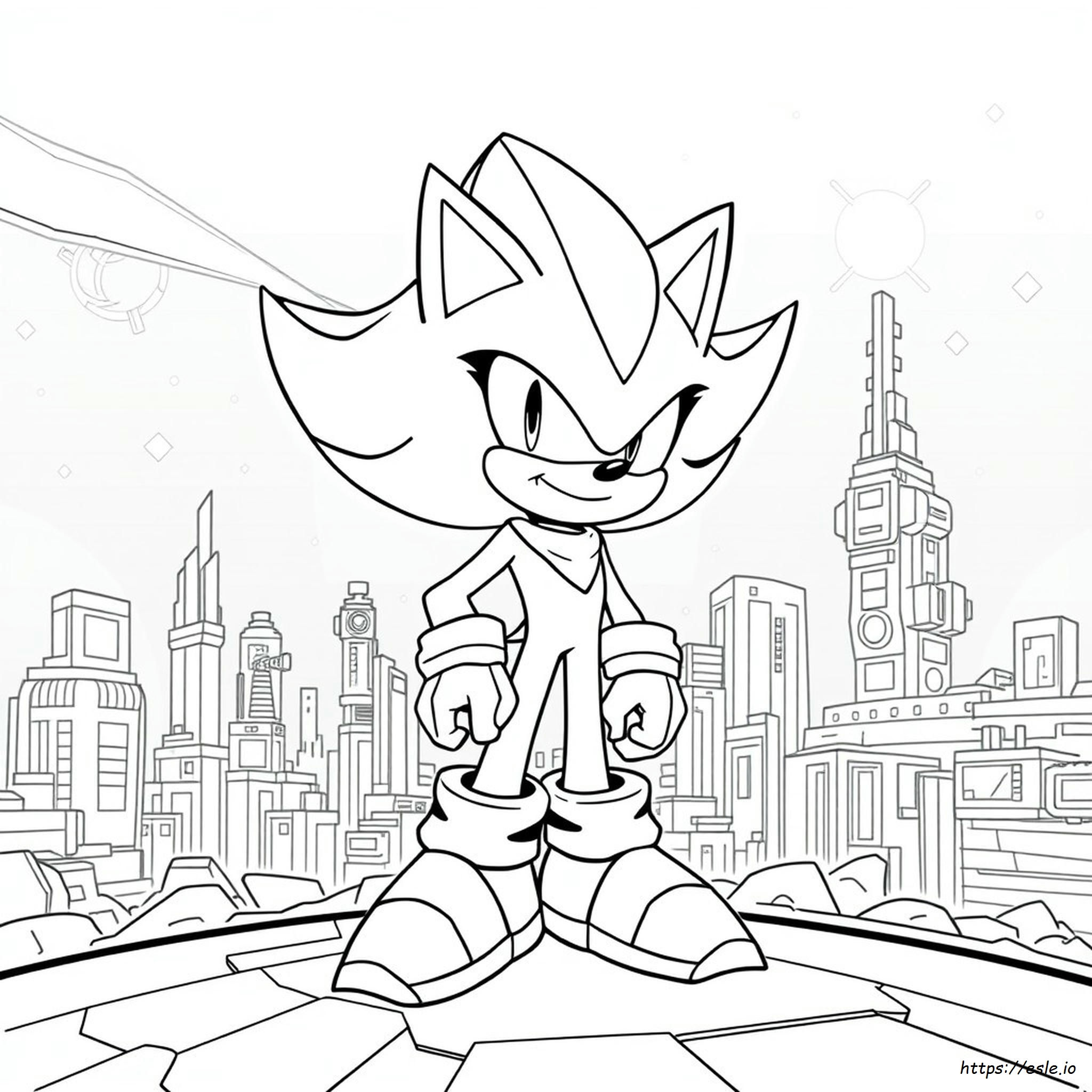 Hyper Shadow The Hedgehog Coloring Pages