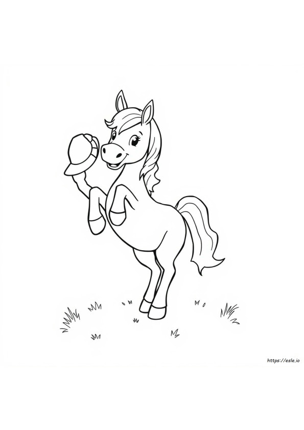 Funny Horse Coloring Pages