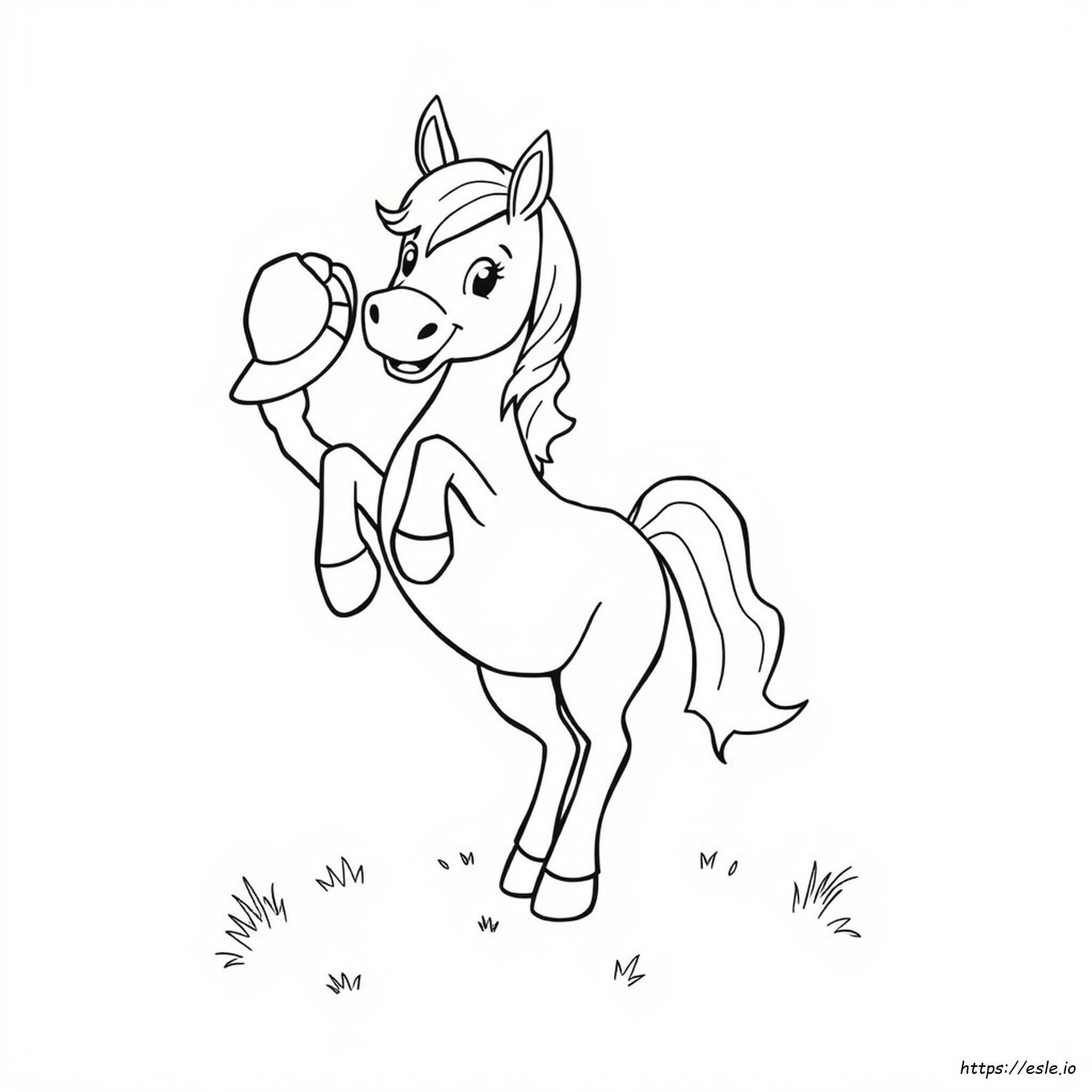 Coloriage De Cheval Drôle
