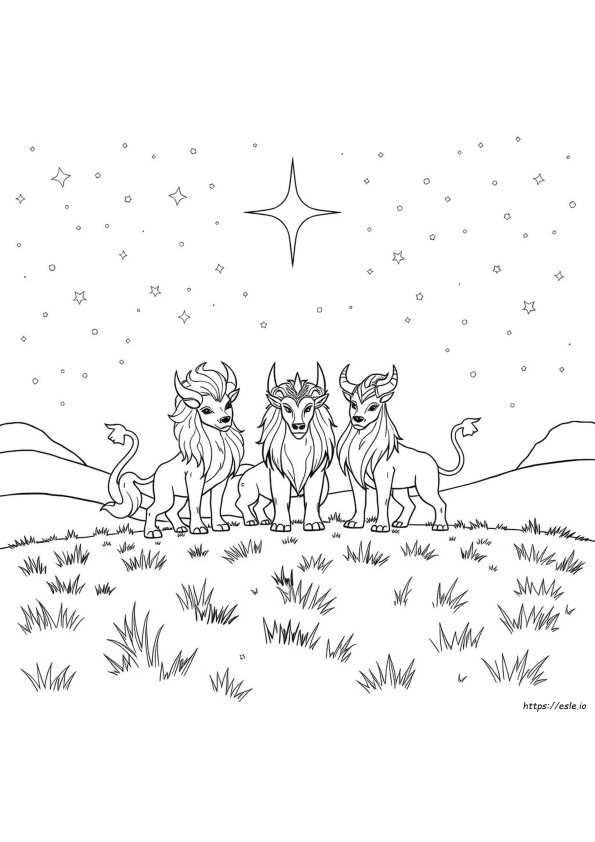 Divine Beast Coloring Pages