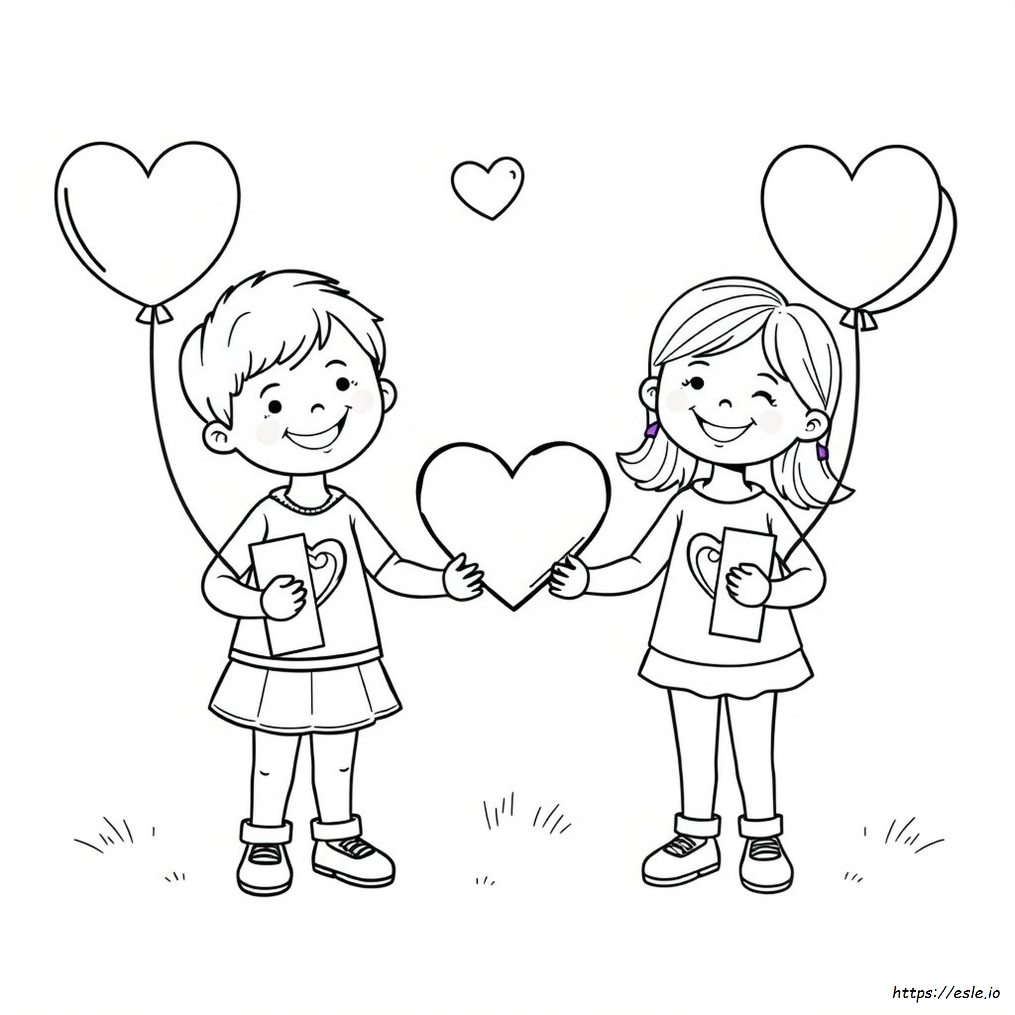 Gambar Mewarnai Valentine Untuk Dicetak