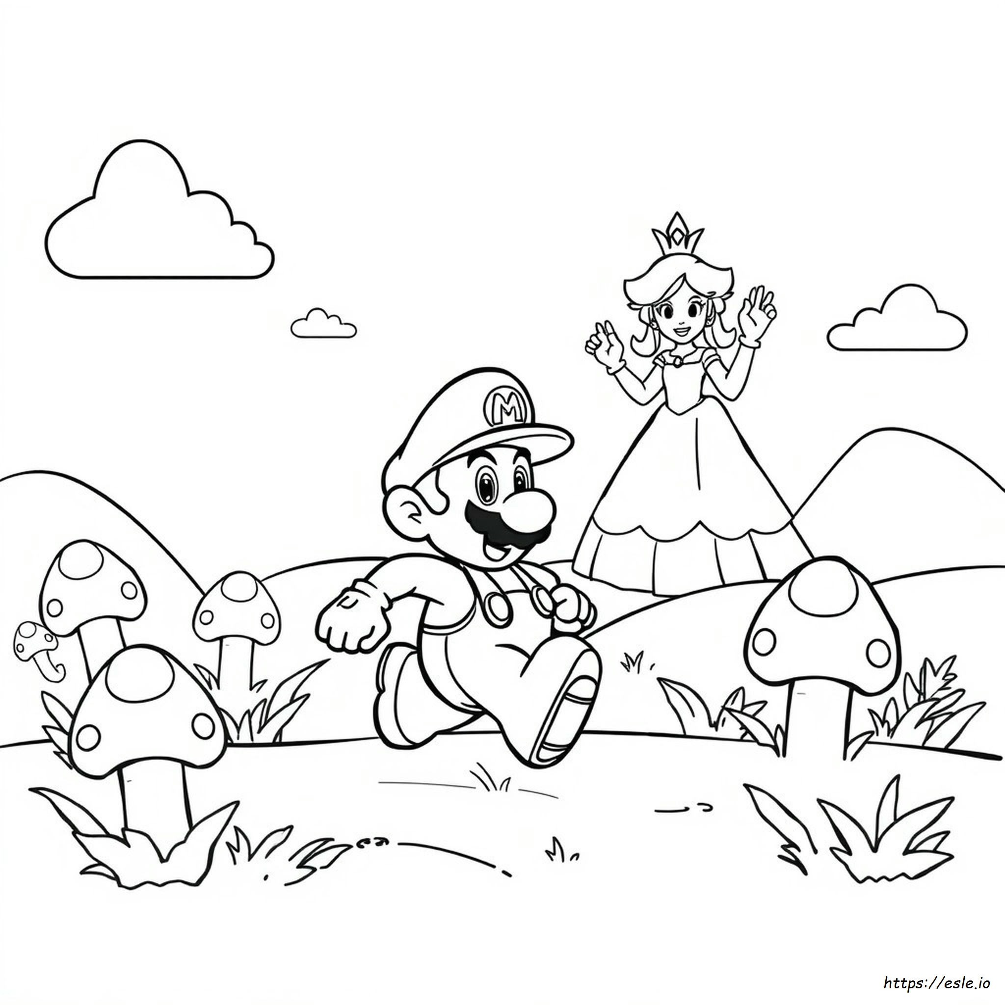 Kostenloses Mario Ausmalbild zum Ausdrucken