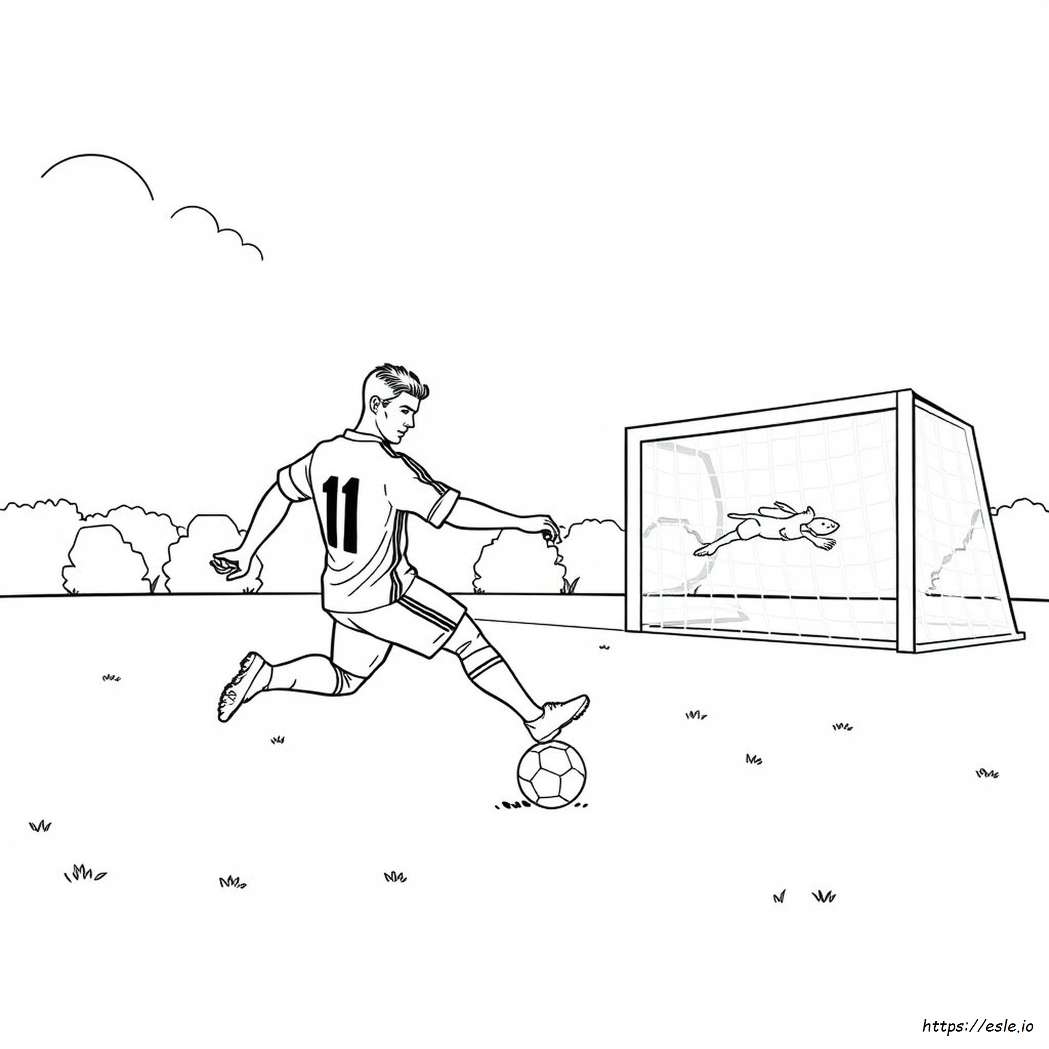 Cristiano Ronaldo Coloring Sheet