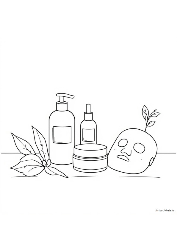Skin Care Coloring Sheet