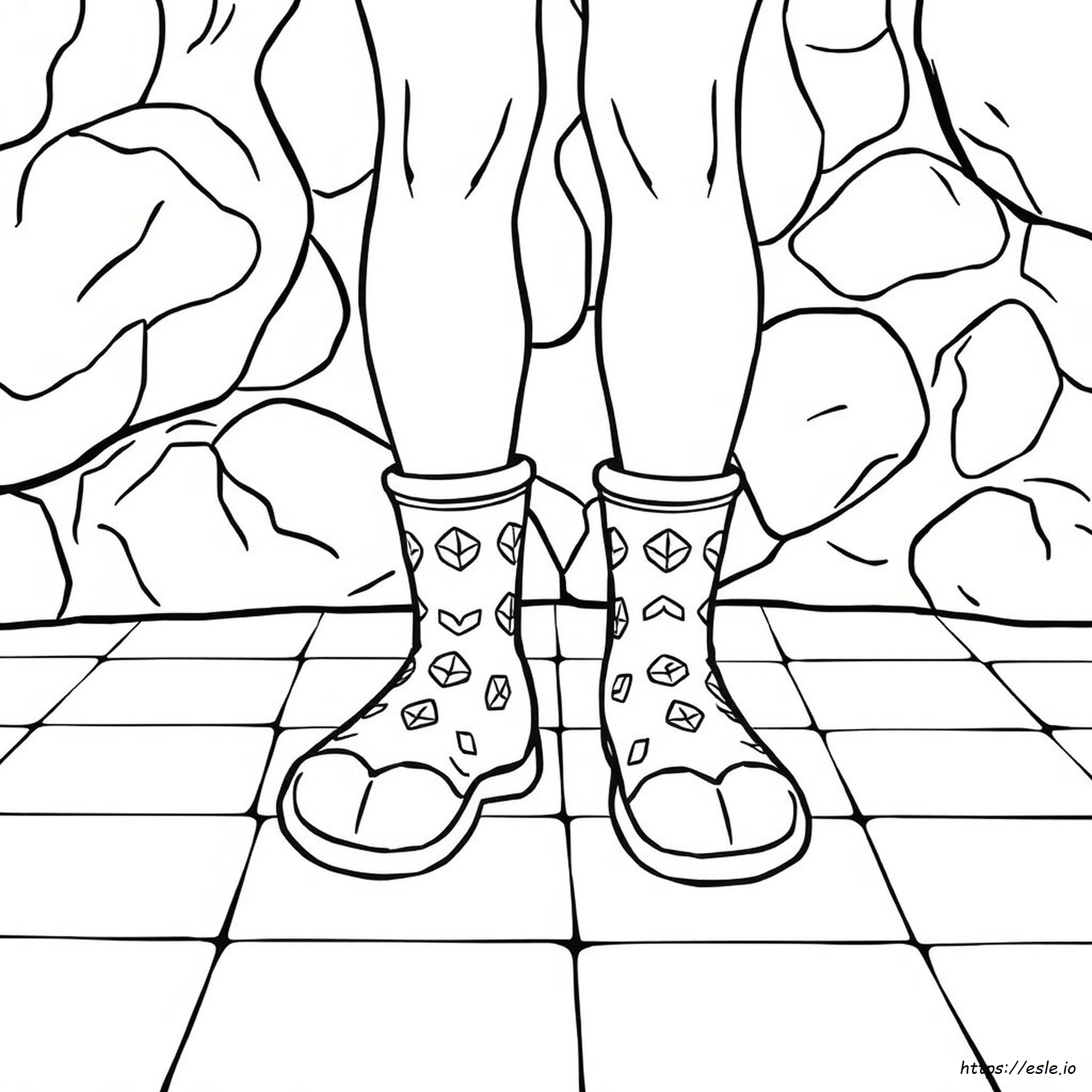 Rock Your Socks Coloring Page Free - Printable PDF