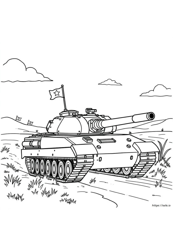 Battle Tank Army Tank Coloring Pages