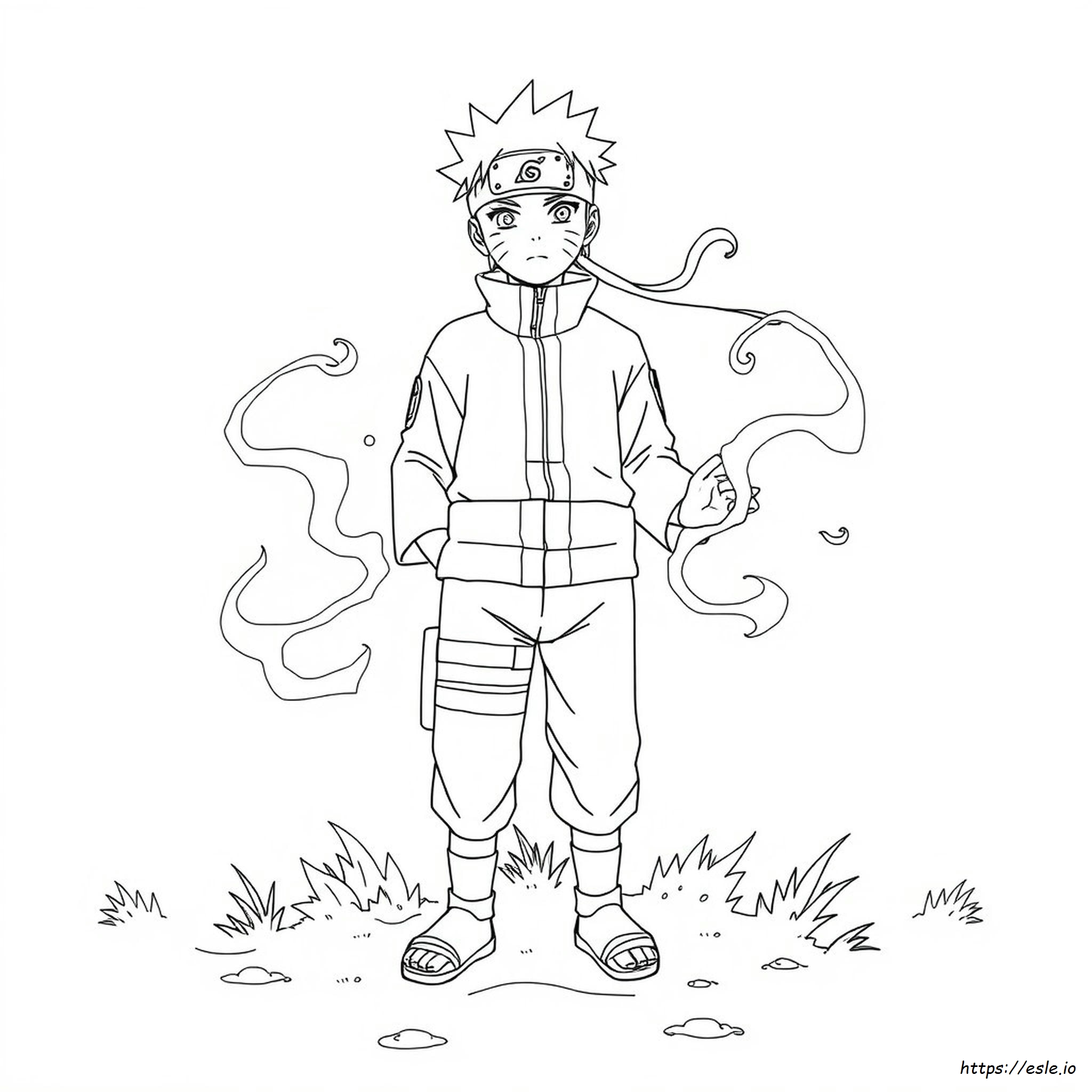 Ganzkörper Naruto Weisenmodus Ausmalbilder