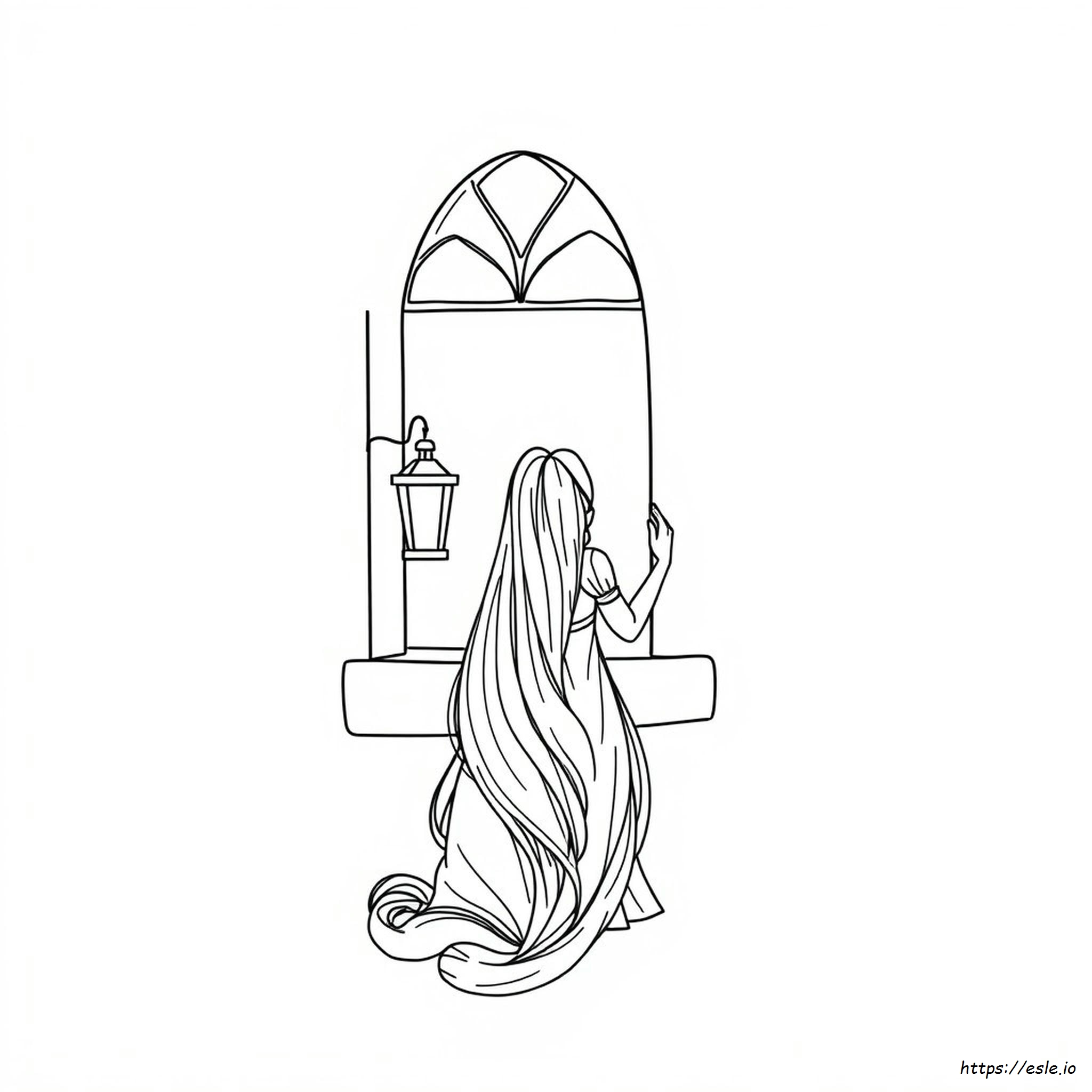 Rapunzel Sketch For Colouring