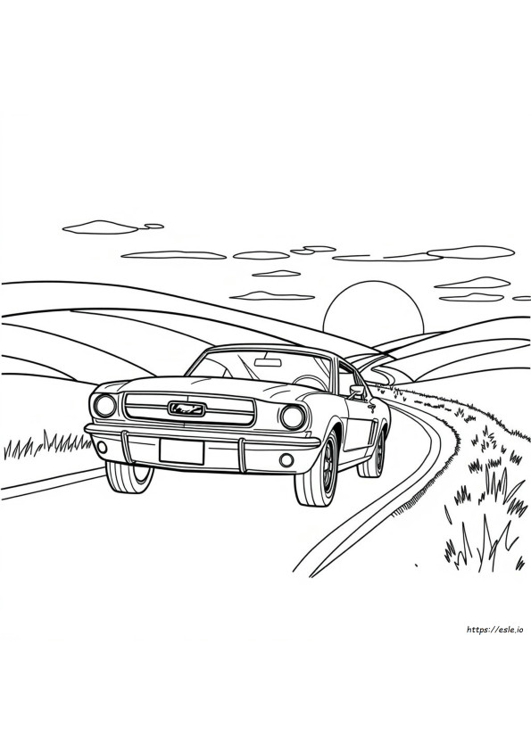 Mustang Car Coloring