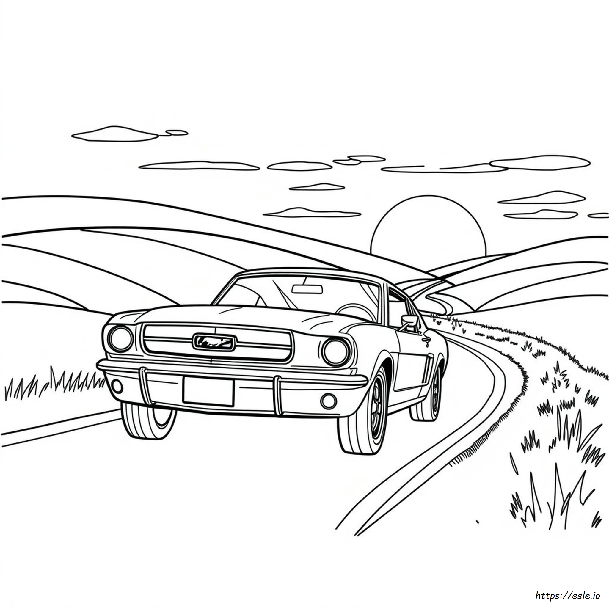 Mustang Car Coloring