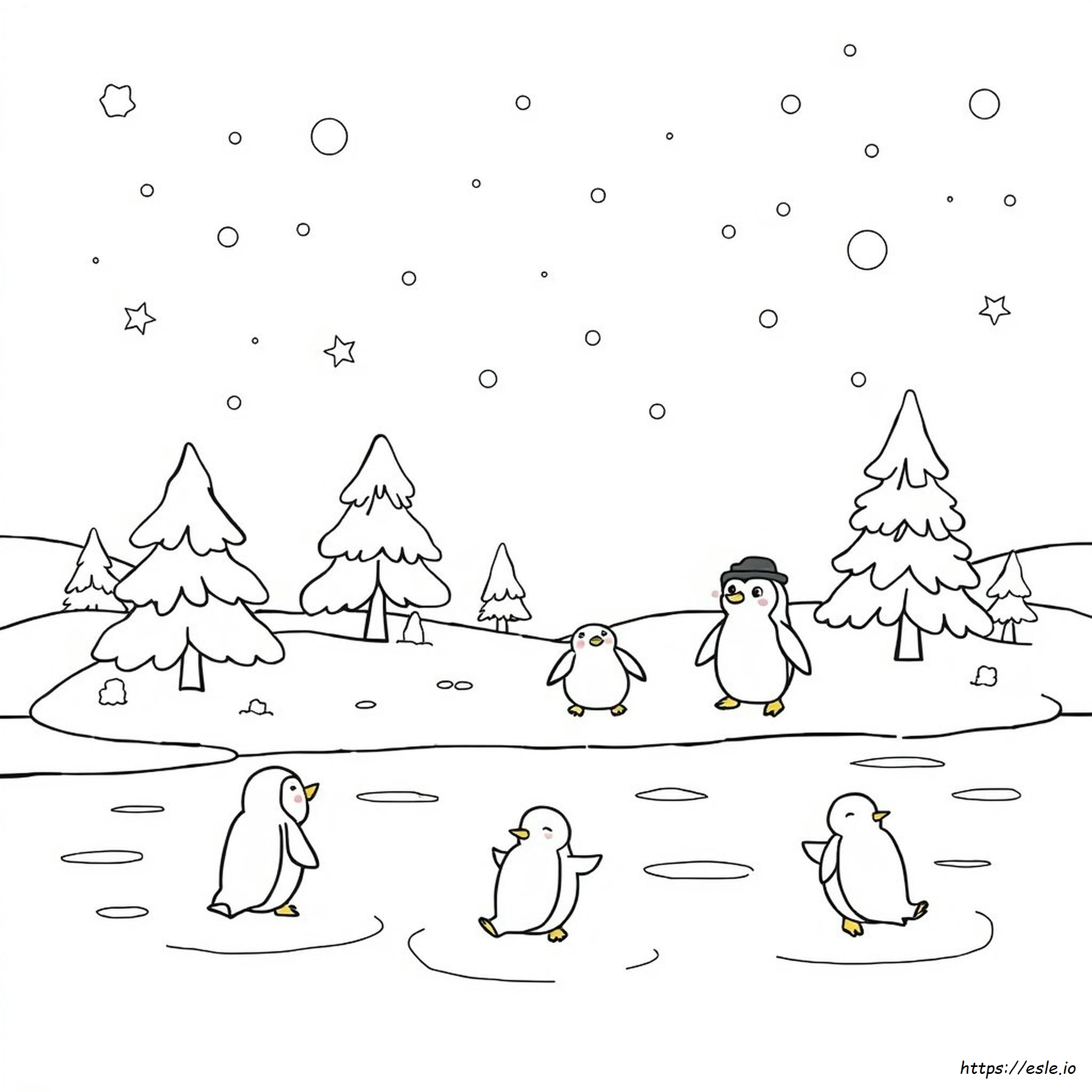 Cute Winter Coloring Pages