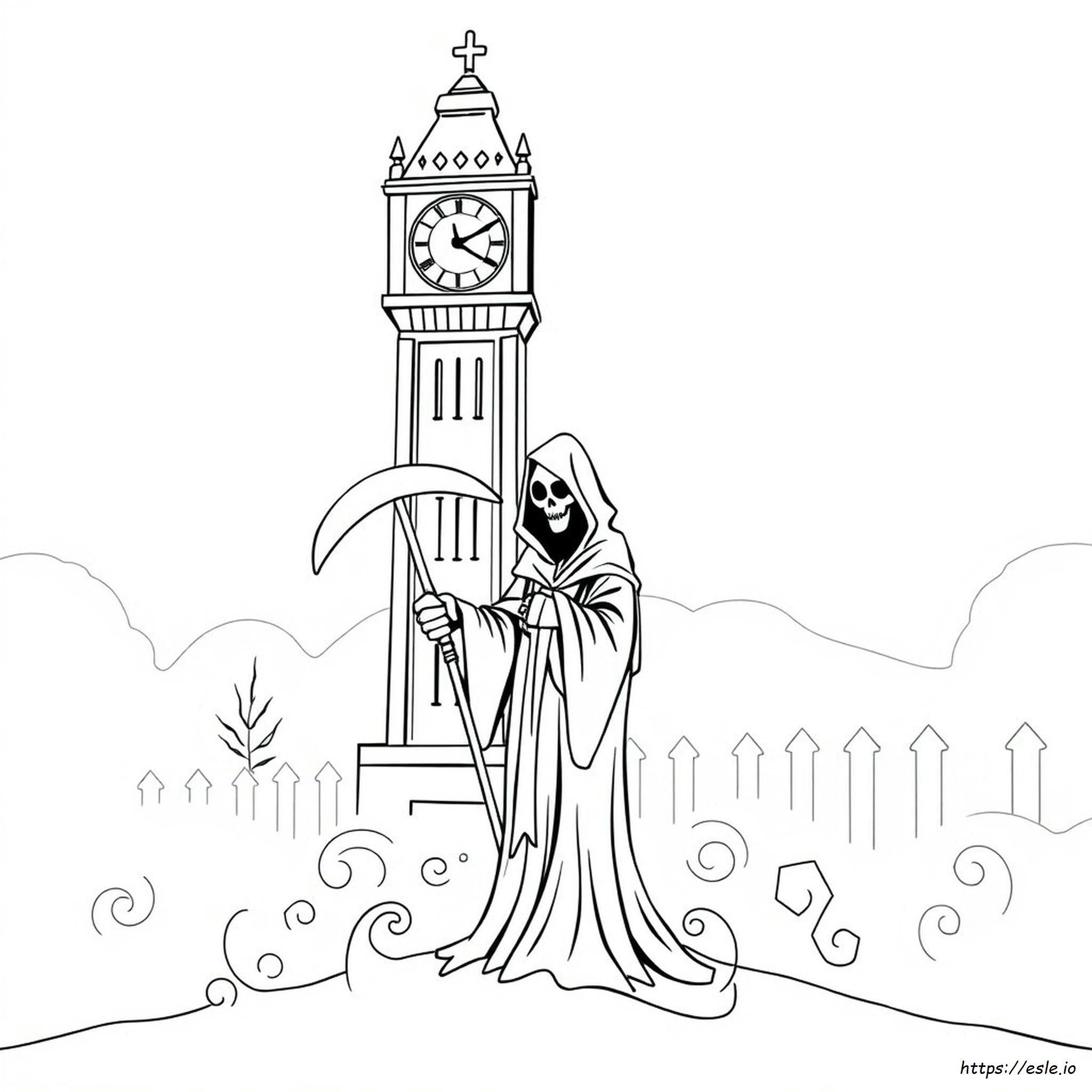 The Grim Reaper Coloring Pages