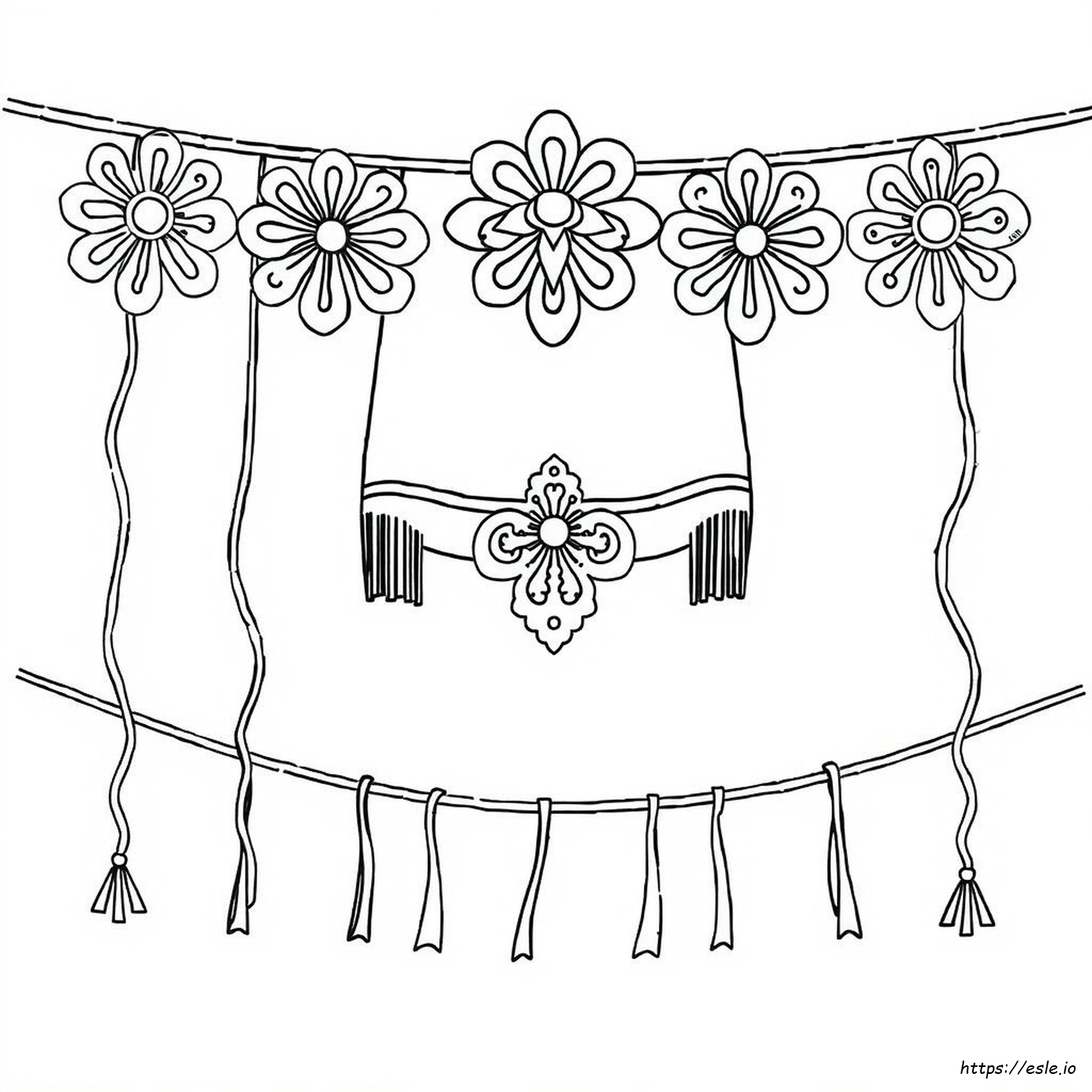 Papel Picado Coloring Pages Free