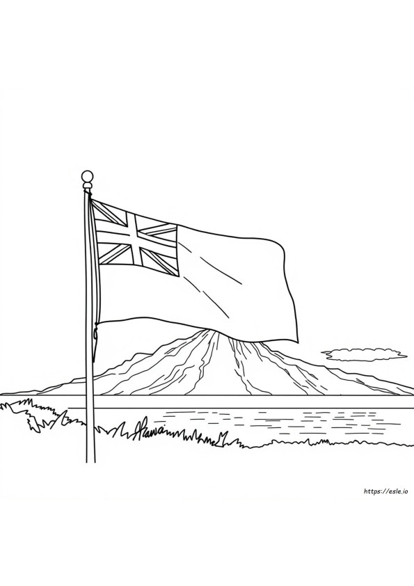 Bandiera Delle Hawaii Da Colorare