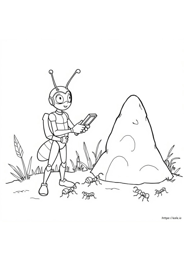 Gambar Mewarnai Ant Man