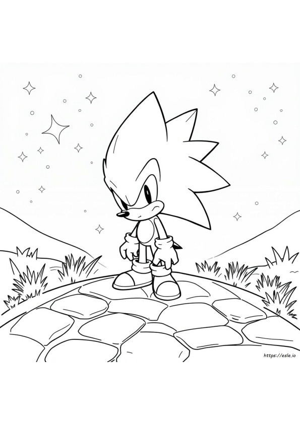 Coloriages Sonic Dark Spine