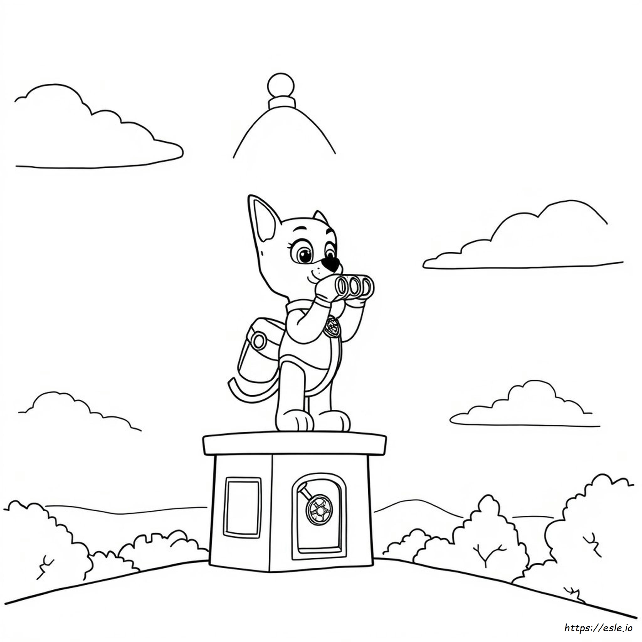 Printable Coloring Pages Paw Patrol Lookout Tower Drawing