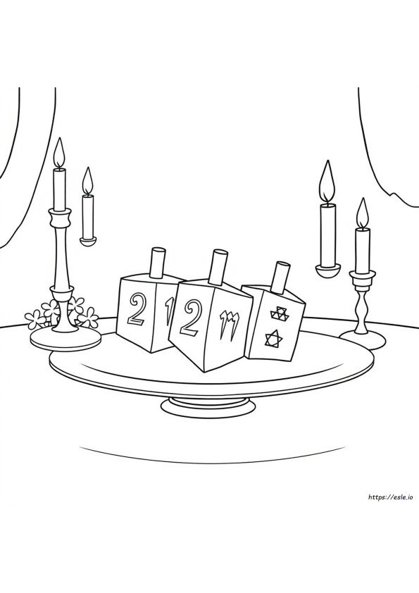Coloring Dreidel