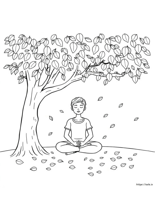 Coloriage Méditation