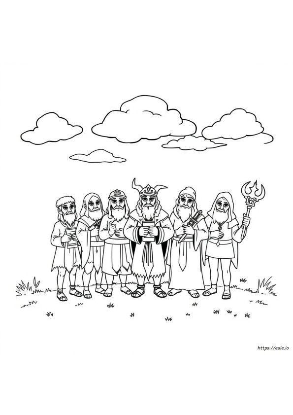 Sete Pecados Capitais Para Colorir