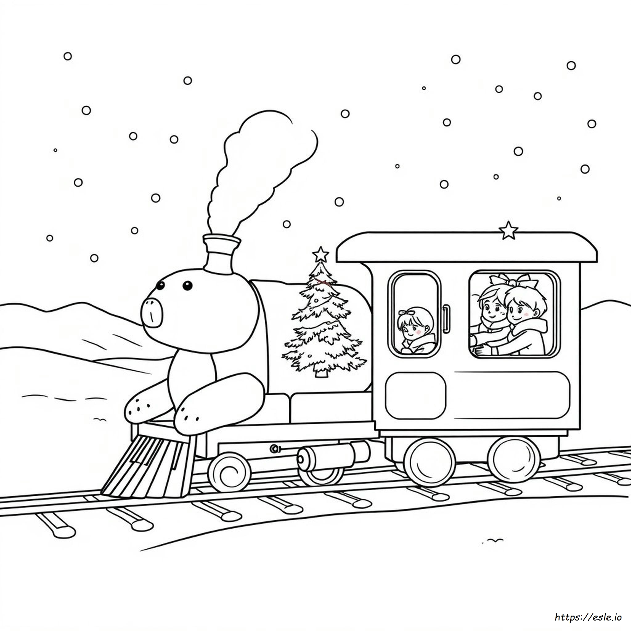 Polar Express Coloring Sheet - Free Printable