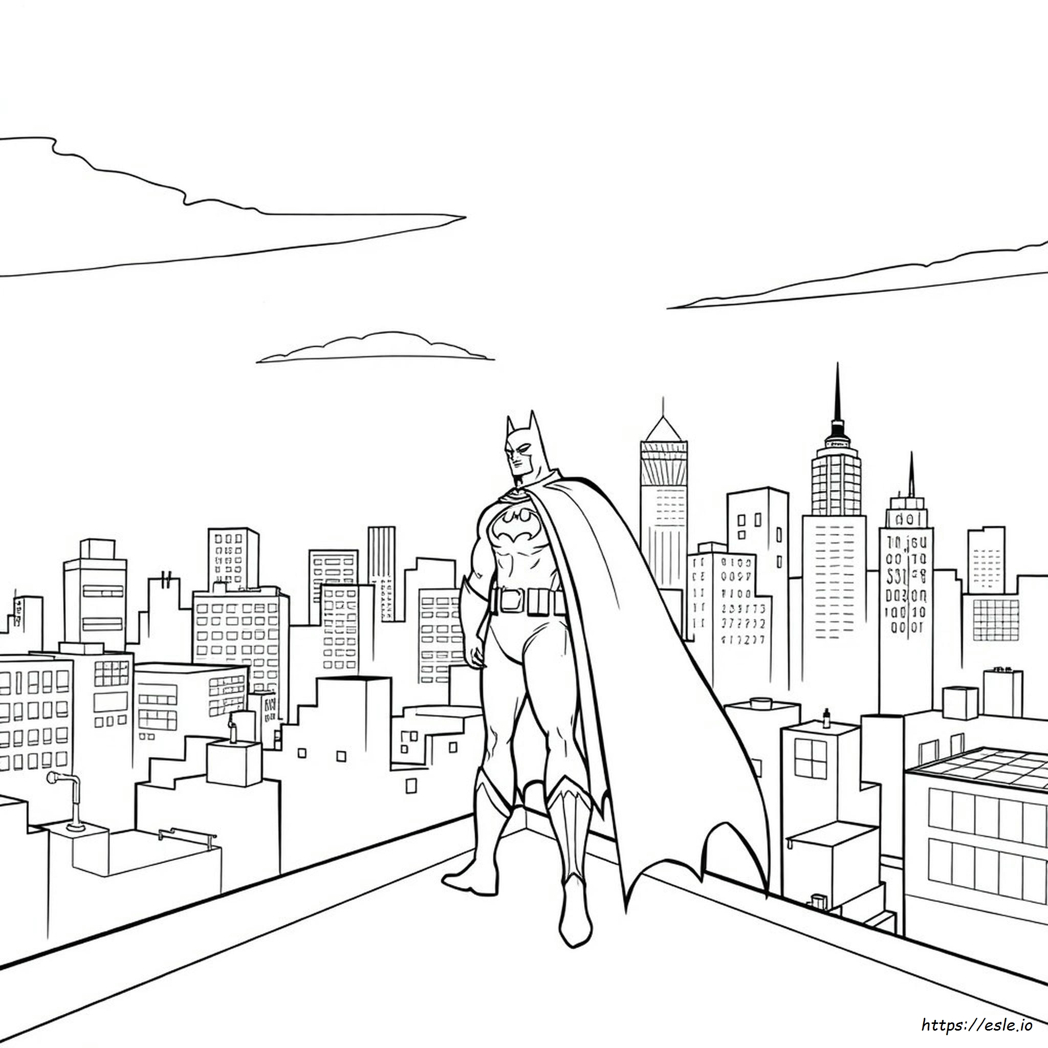 Batman Animasyon Serisi Boyama Sayfası - Yazdır ve Renklendir