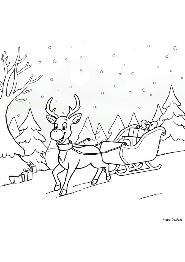 Coloring Rudolph