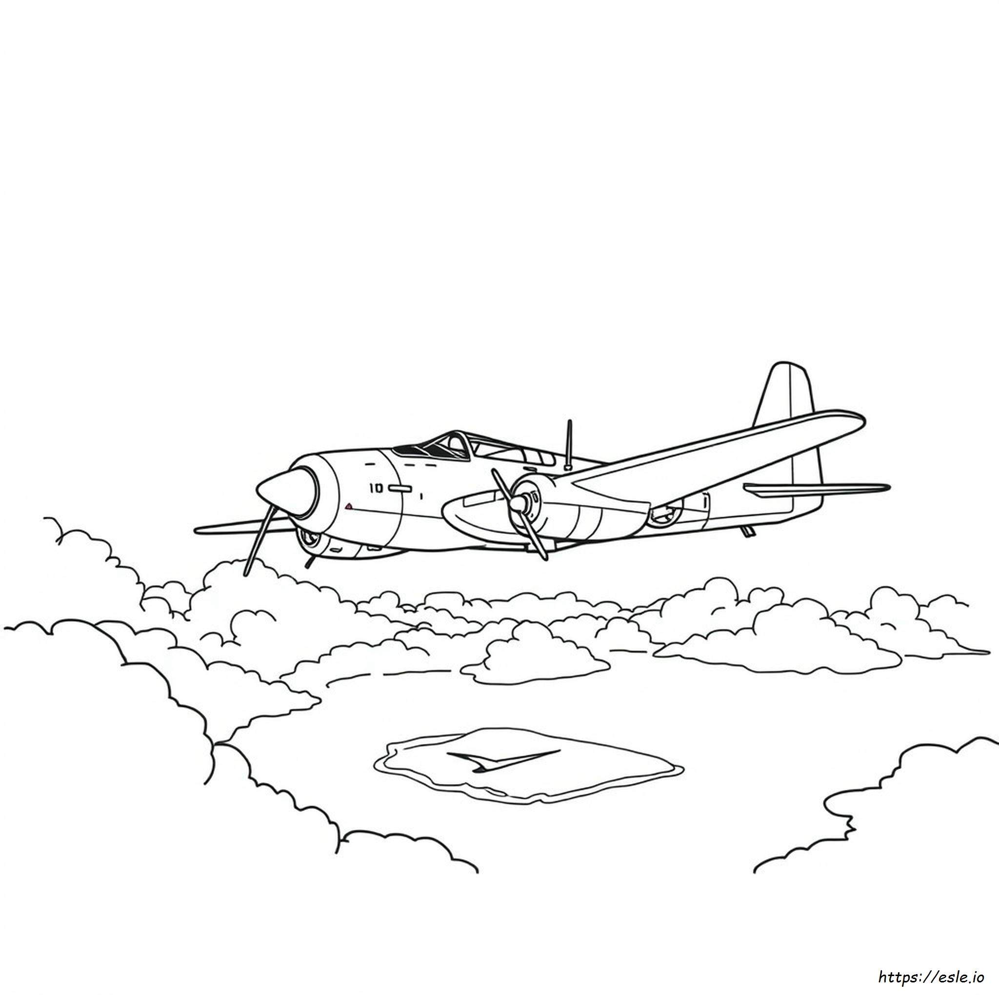 Ww2 Plane Coloring Pages