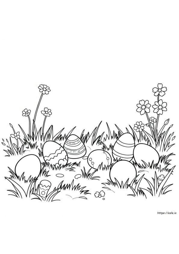 Free Printable Coloring Pages Of Easter Eggs