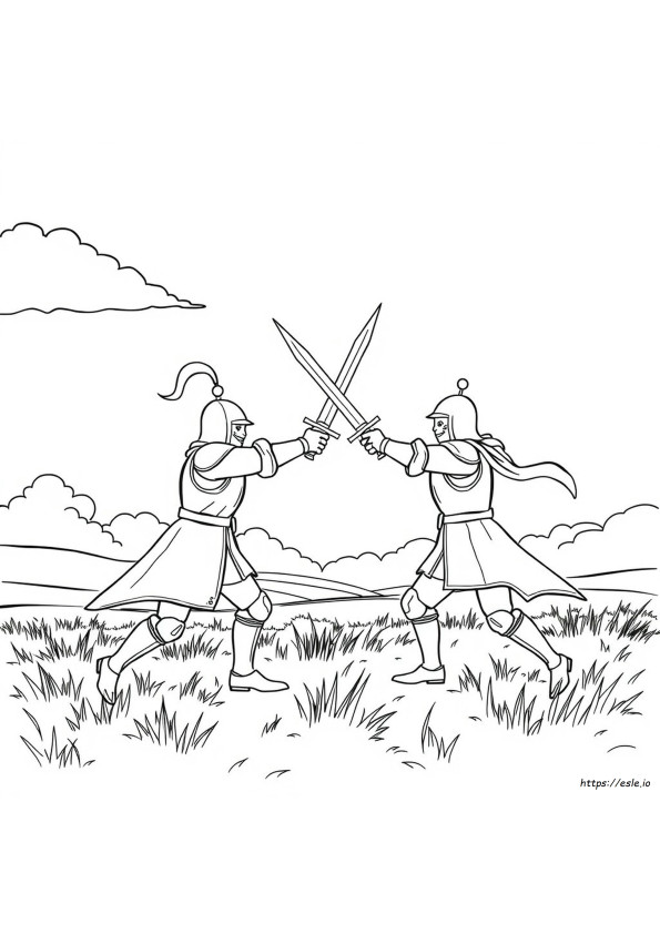 Kampf Ausmalbilder