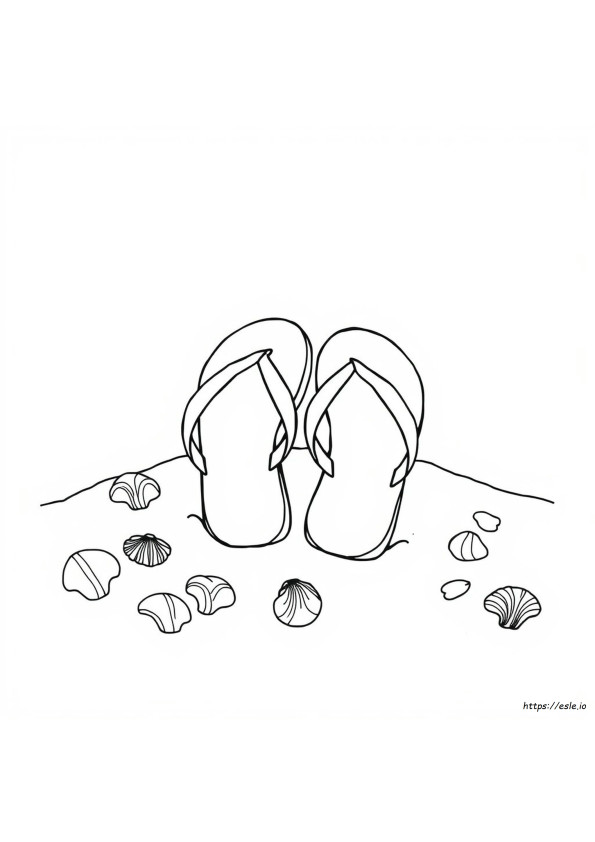 Flip Flops Ausmalbilder