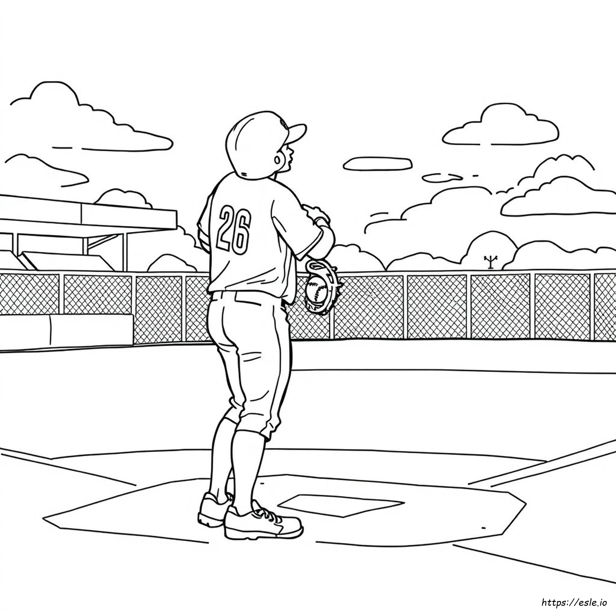 Baseball Coloring Page - Free Printable PDF for Kids