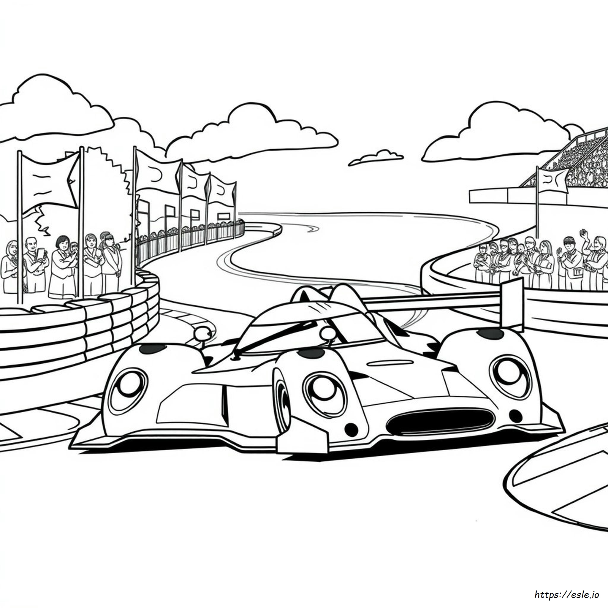 Realistic Race Car Coloring Pages