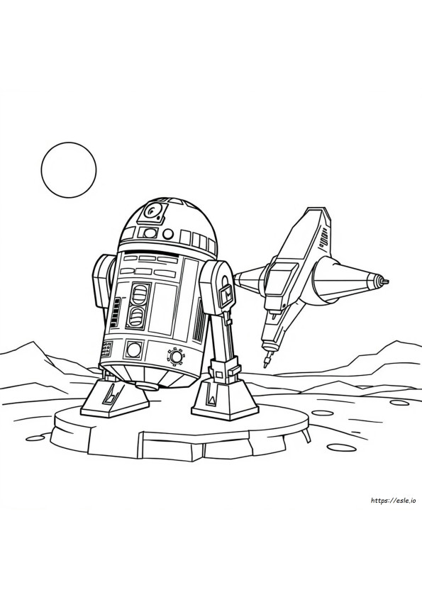R2d2 Colouring Pages