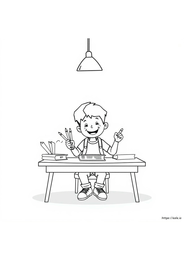 Coloring Page Homework Book Cover