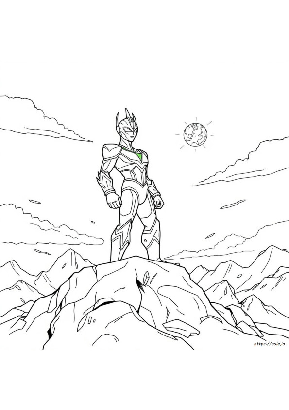 Ultraman Zero Coloring Pages