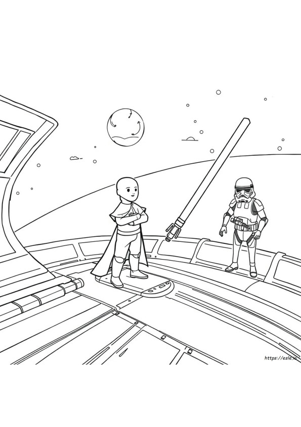 スター・ウォーズぬりえを印刷しよう！塗り絵 無料で楽しもう！