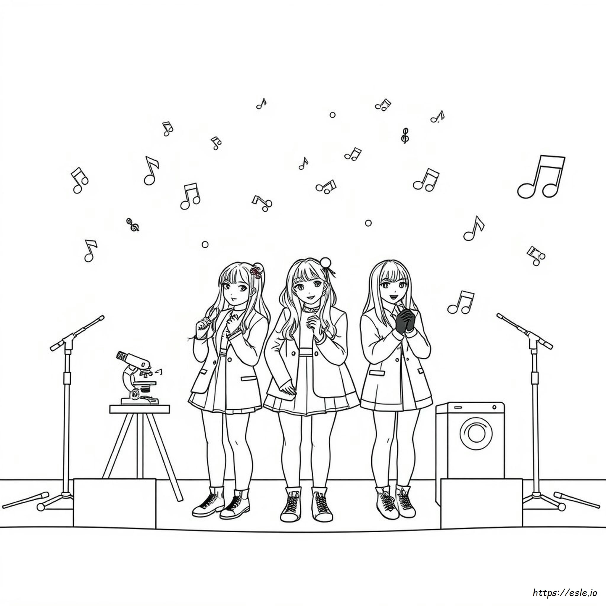 Blackpink Kleurplaten kleurplaat