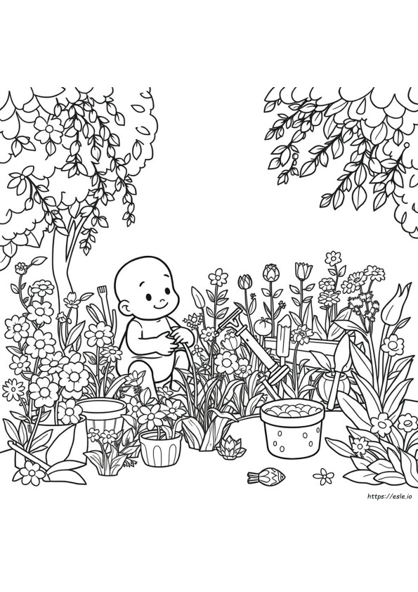 Disegni Da Colorare Giardino Di Banban