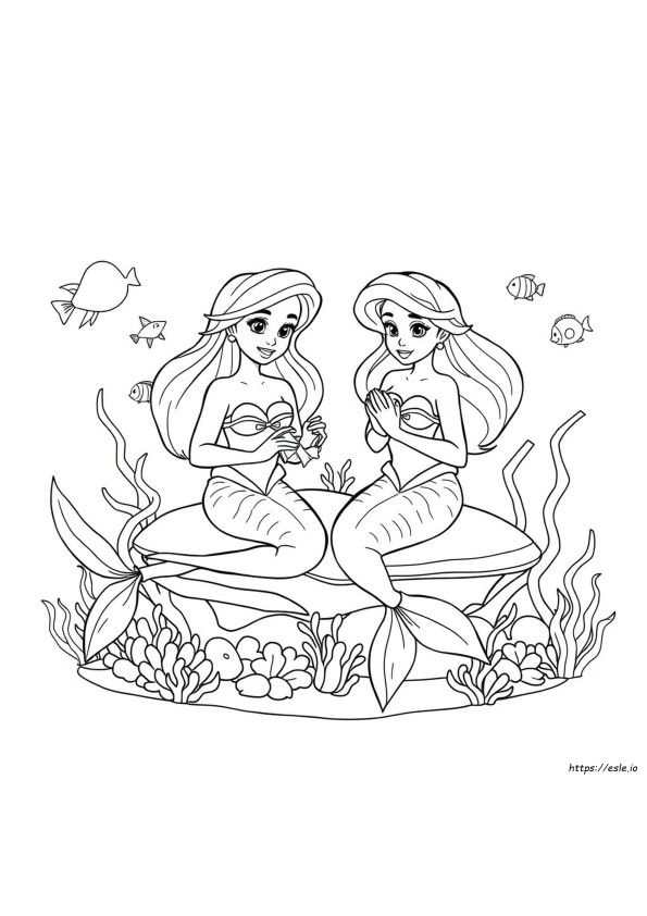 Coloring Pages Of Mermaids Disney