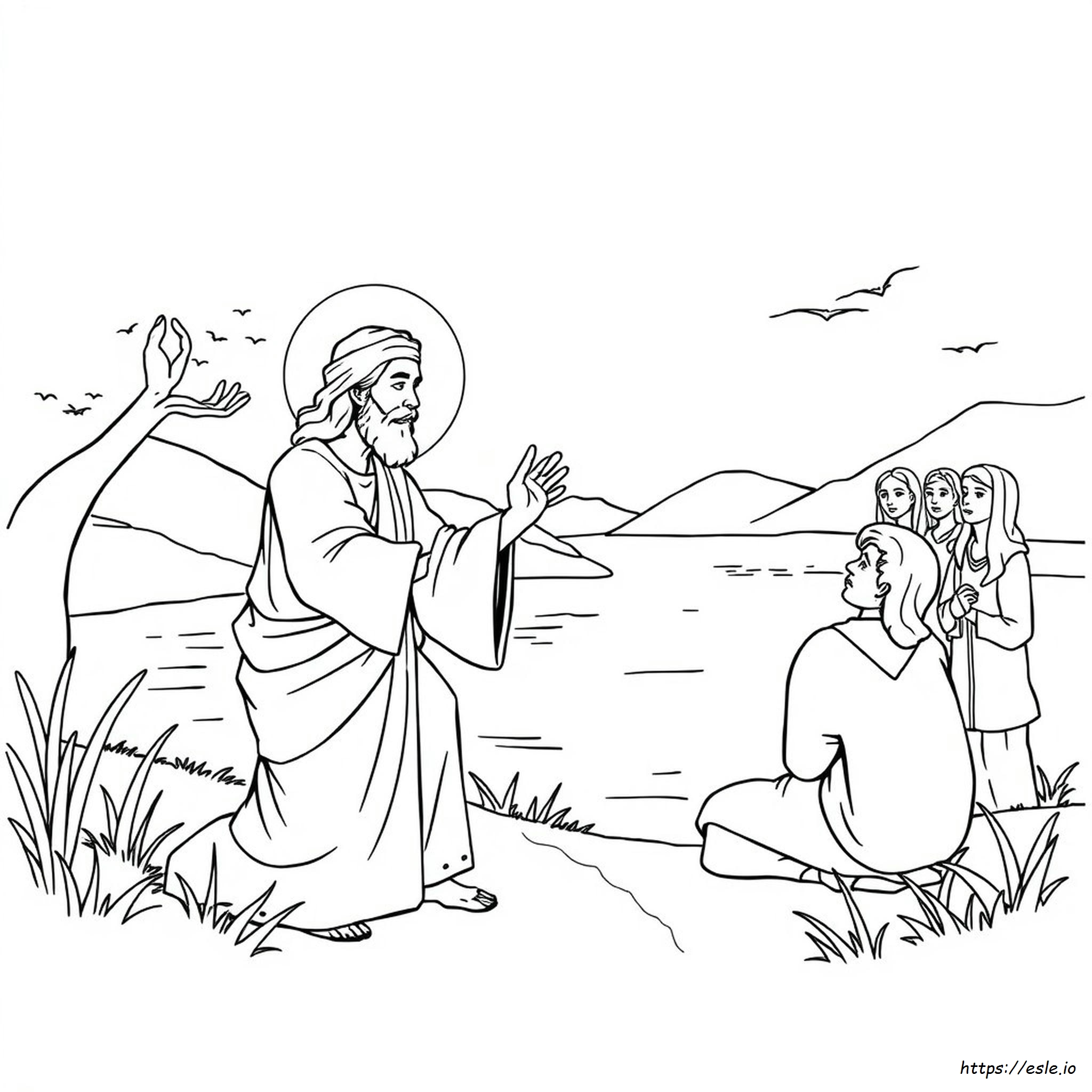 The Miracles Of Jesus Coloring Pages