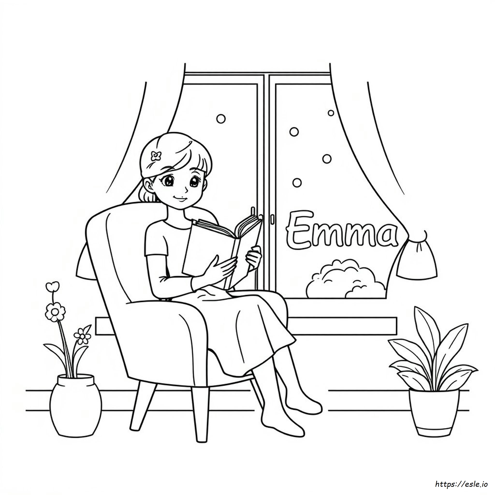 Printable Emma Name Coloring Pages