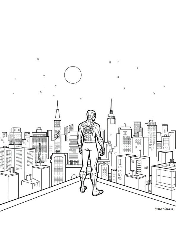 Desene De Colorat Spiderman Gratuit